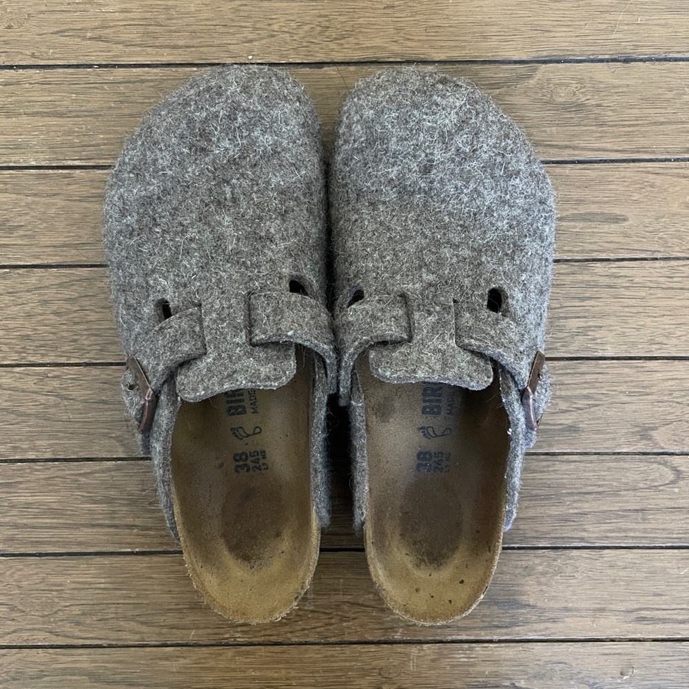 Cocoa Wool Boston Birkenstock
